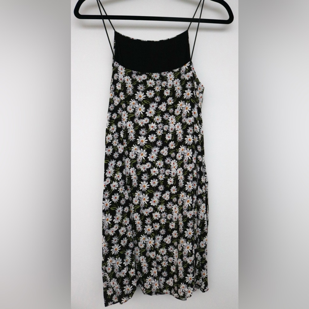 Aqua Floral Dress-Size Medium - Picture 3 of 4